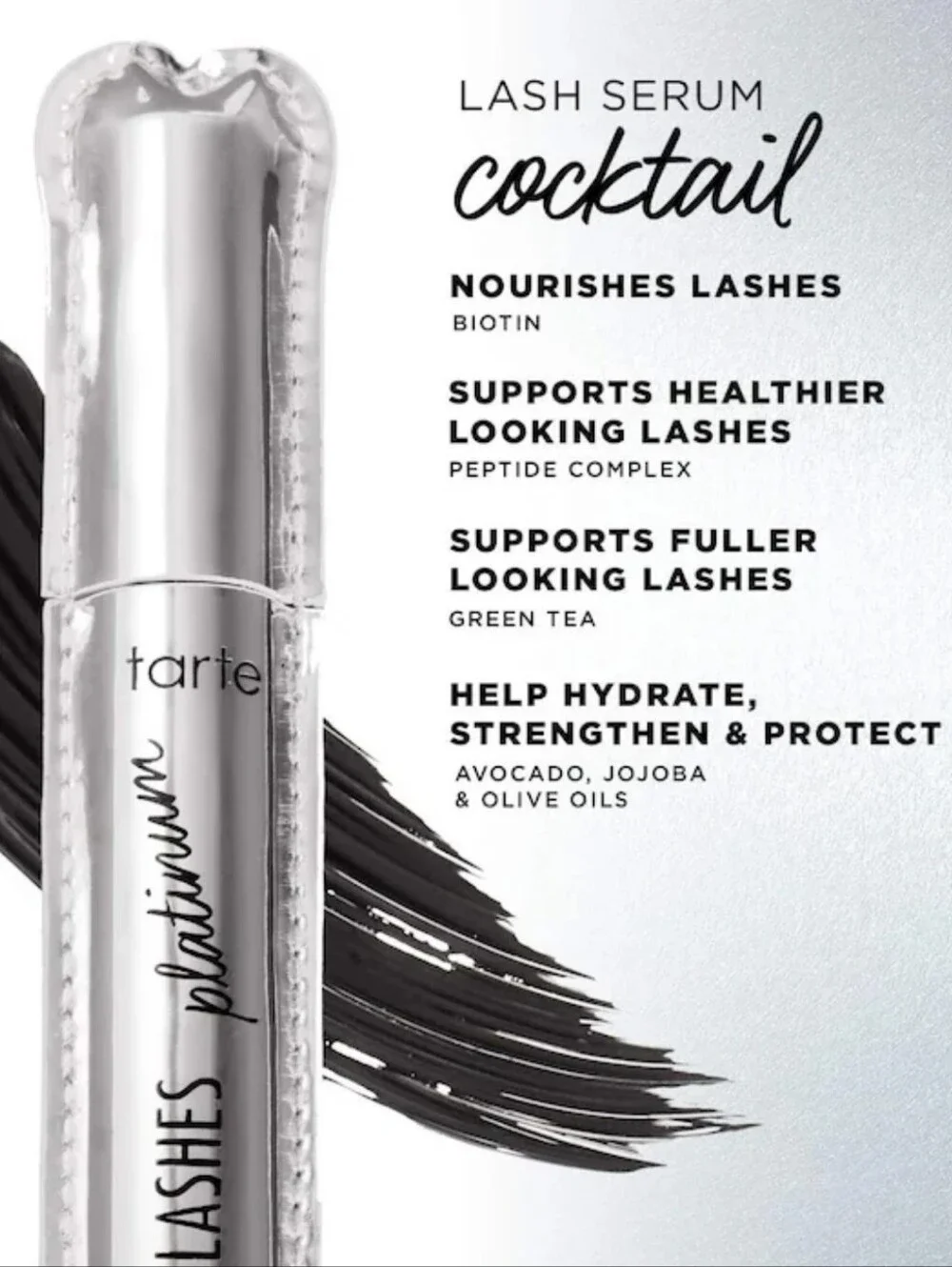 Tarte Lights Camera Lashes 4-in-1 Volumizing & Conditioning Platinum Mascara